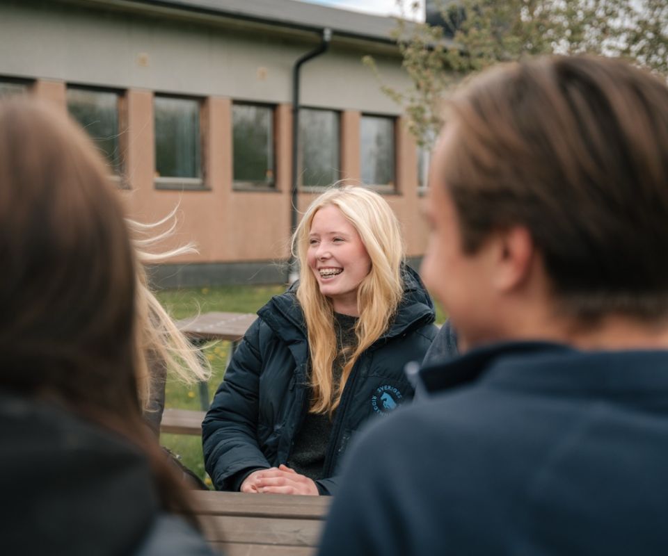 Elever på Sveriges Ridgymnasium i Kungsbacka
