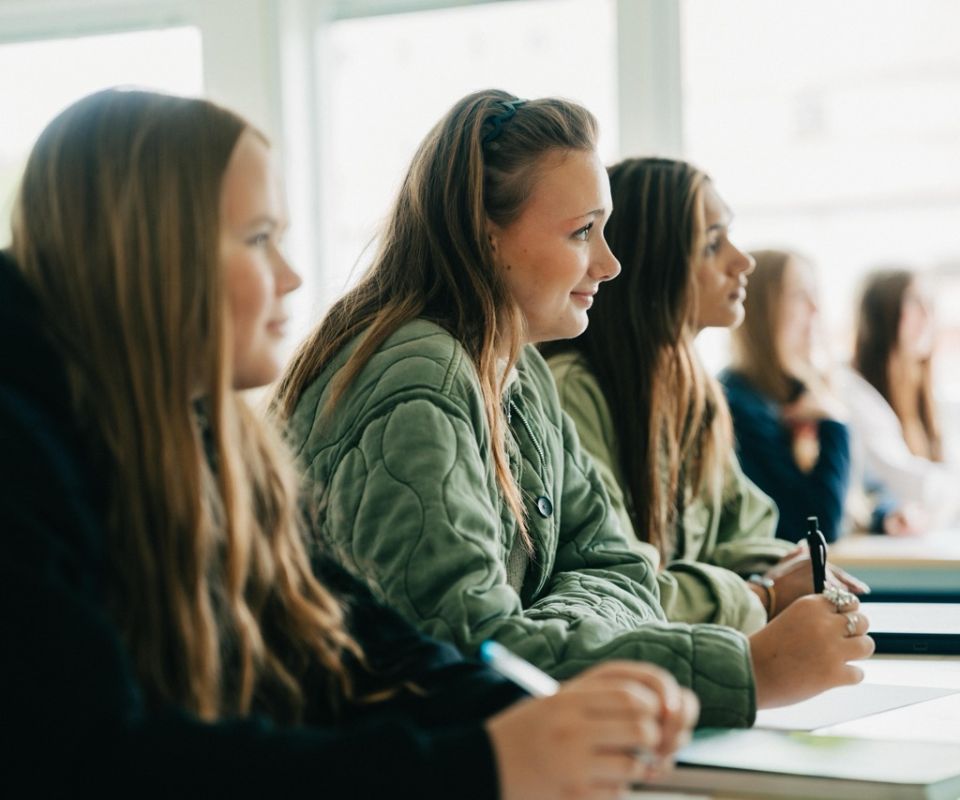 Klassrum på Sveriges Ridgymnasium